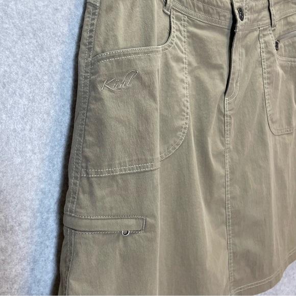Kuhl Vala A-Line Cargo Embroidered Skirt Hiking Outdoors Camping - Picture 3 of 8